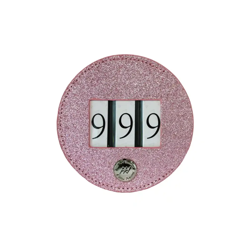 Asuncion Glitter Number Tag Ash Rose