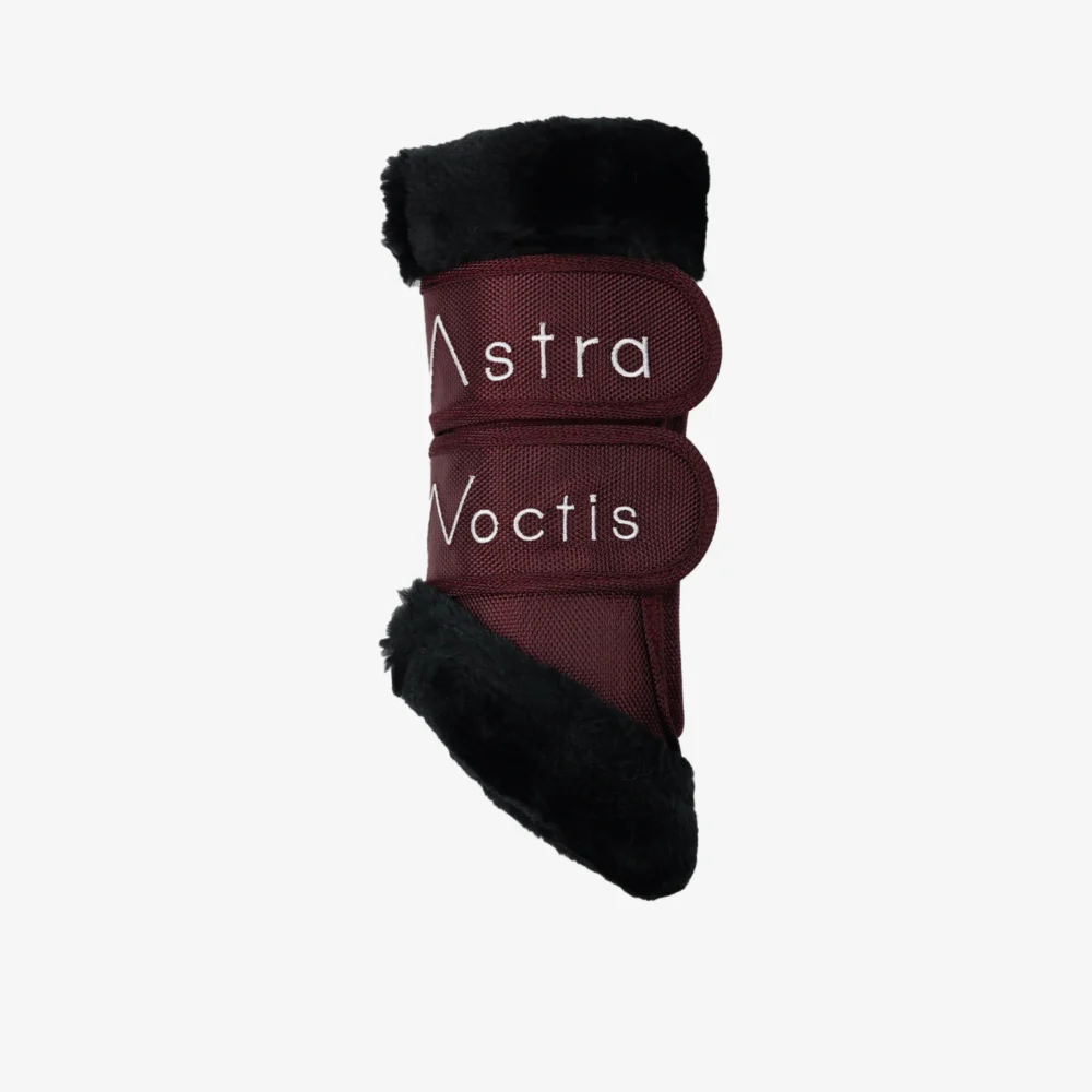 Almaty Front Brush Boots Burgundy