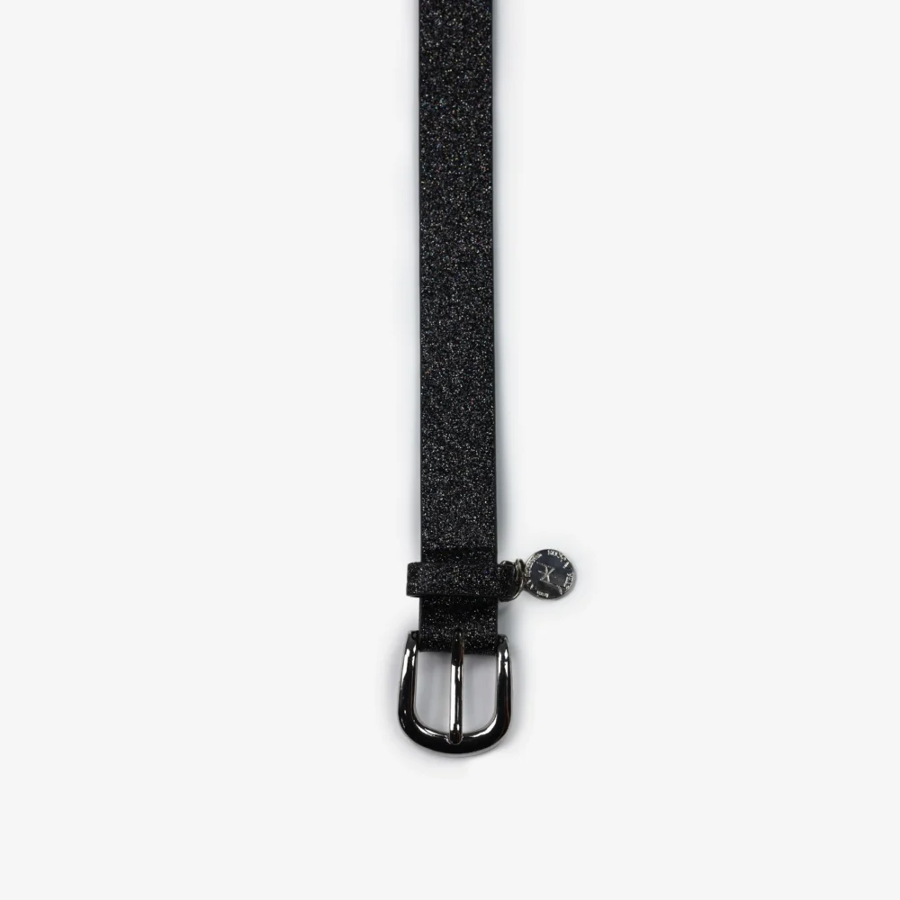 Melbourne Glitter Belt Negro