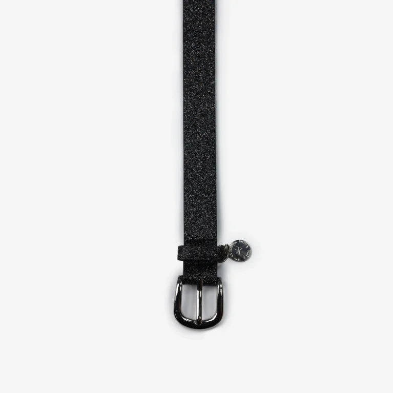 Melbourne Glitter Belt Negro