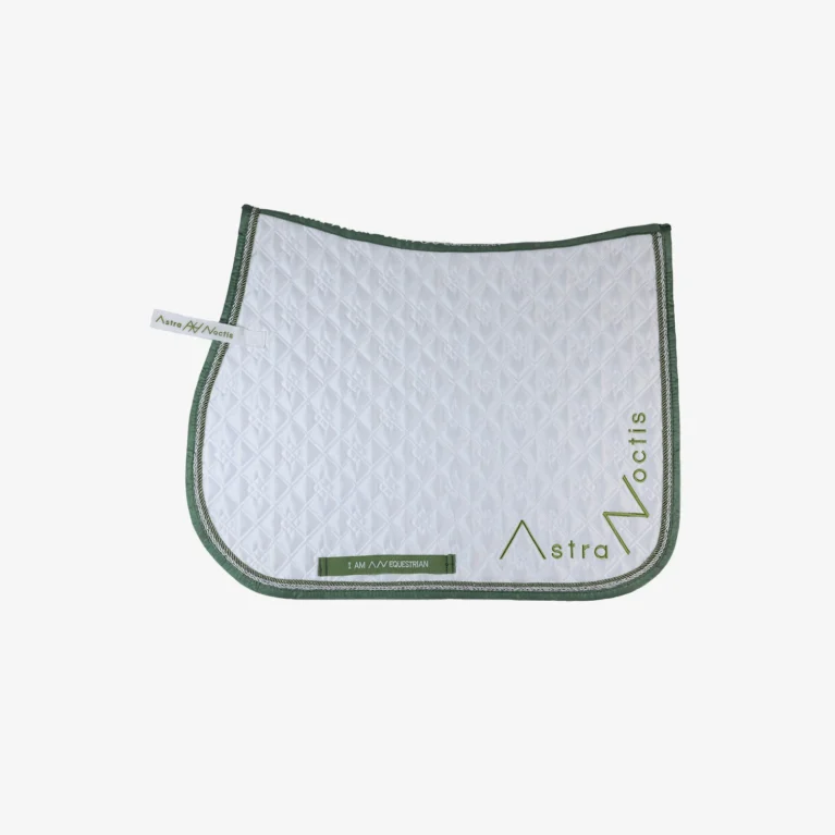 Sumatra Jump Saddle Pad White | Sage
